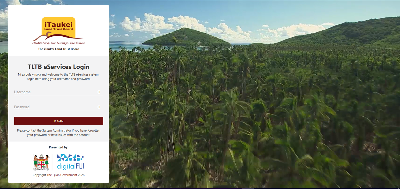 TLTB Fiji Native Land Trust Board System