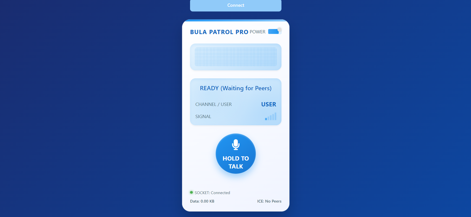 WebRTC Walkie Talkie